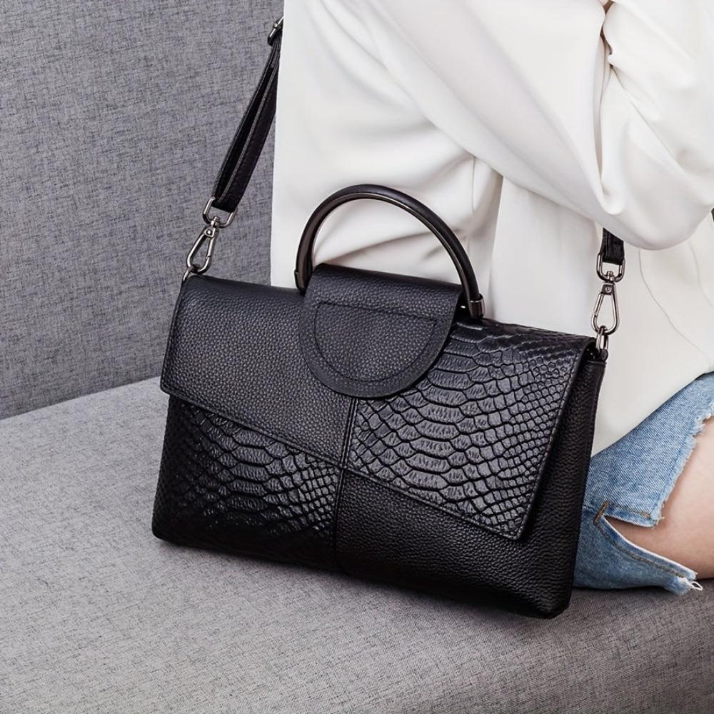 Celeste | Luxury Handbag with Crocodile Pattern