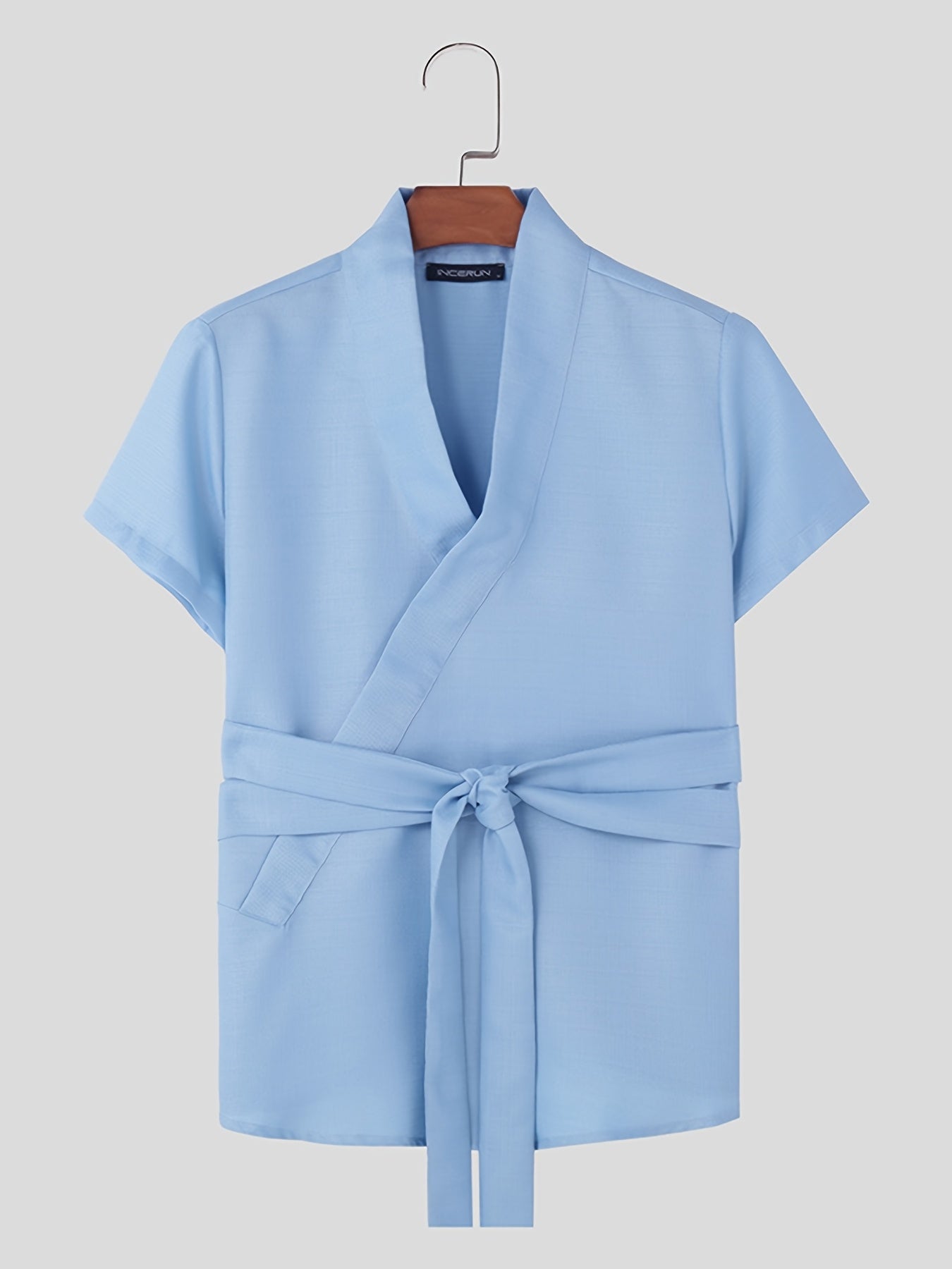 Émeric Valois Kimono-Inspired Wrap Shirt