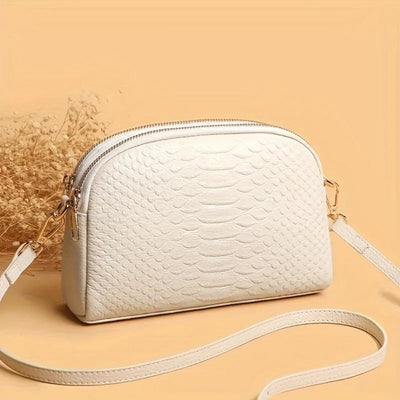 Isabella | Mini Crossbody Bag in Faux Leather with Crocodile Look