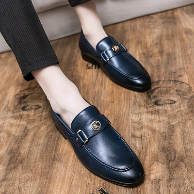 Davide Romano Leather Penny Loafers