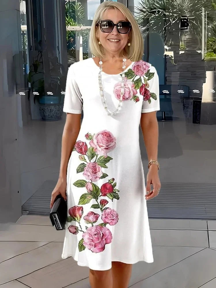 CATHERINE | RELAXED FLORAL SHIFT DRESS