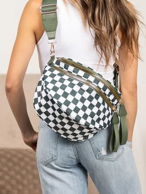 Elsie - Checkered Bum Bag