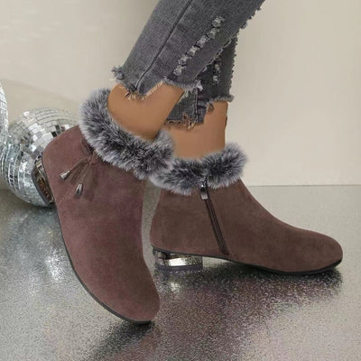 Lumi™ | Soft Leather Ankle Boots with Mid Heel for Autumn and Winter
