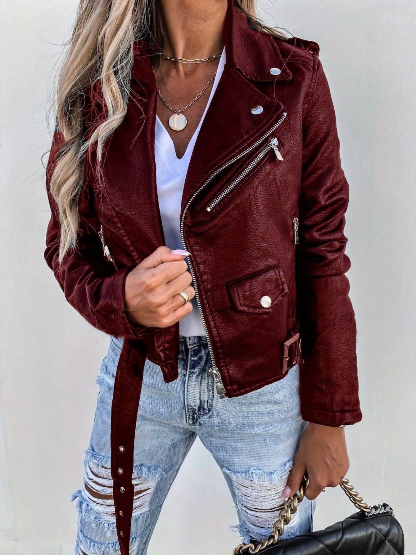 Jenny | Classic Leather Jacket