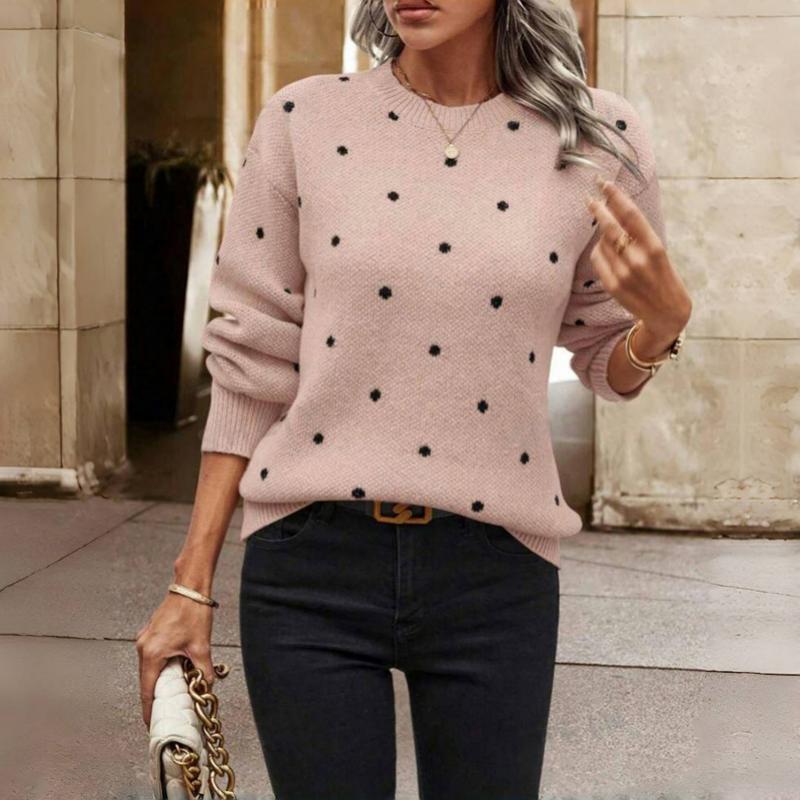 Nina™- Polka Dot Knitted Sweater