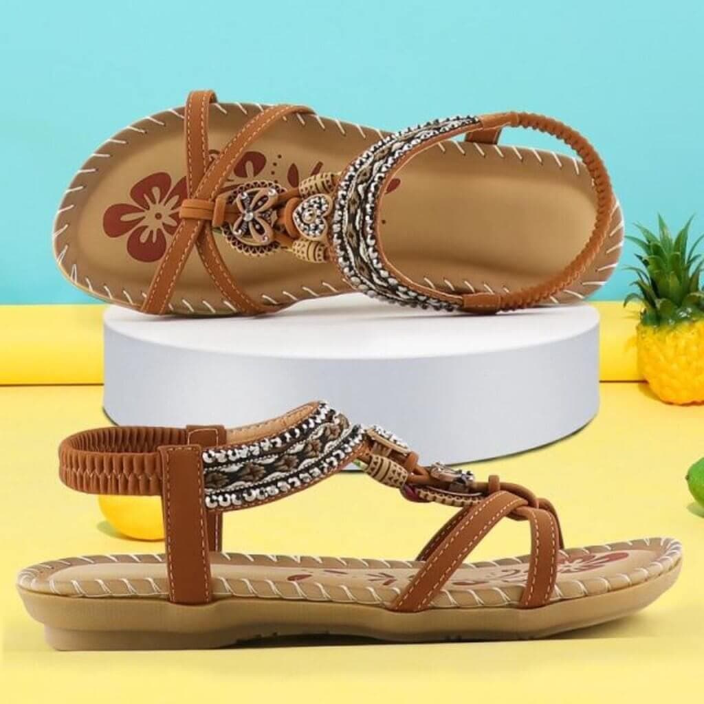 Teresina | Comfortable Sandals with Elastic Band & Soft Platform