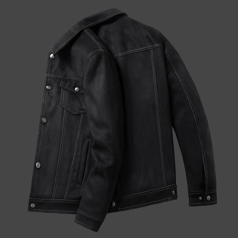 Melot Suede Trucker Jacket