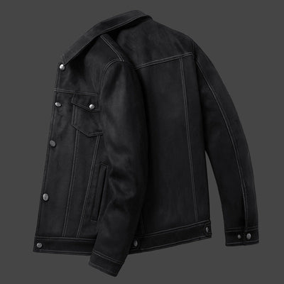 Melot Suede Trucker Jacket