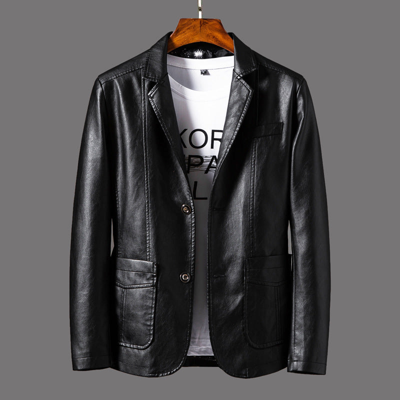 Norris Leather Blazer