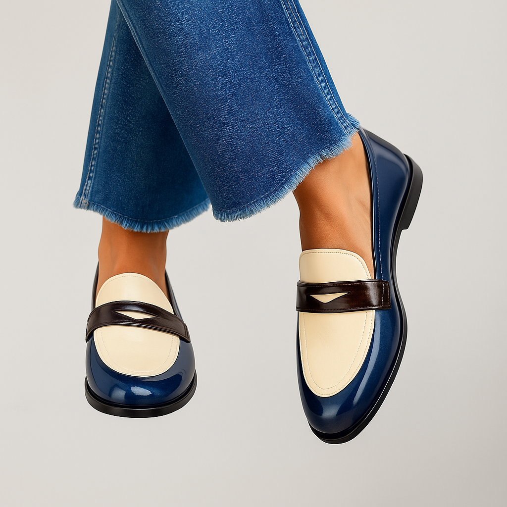 Claudia | Contrast Loafers