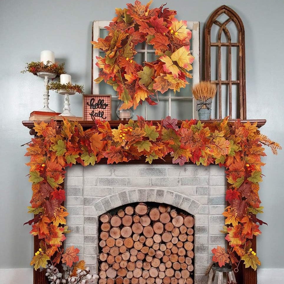 AmberHarvest™ Signature Wreath — Fill Your Home with Lasting Warmth and Fall’s Cozy Magic