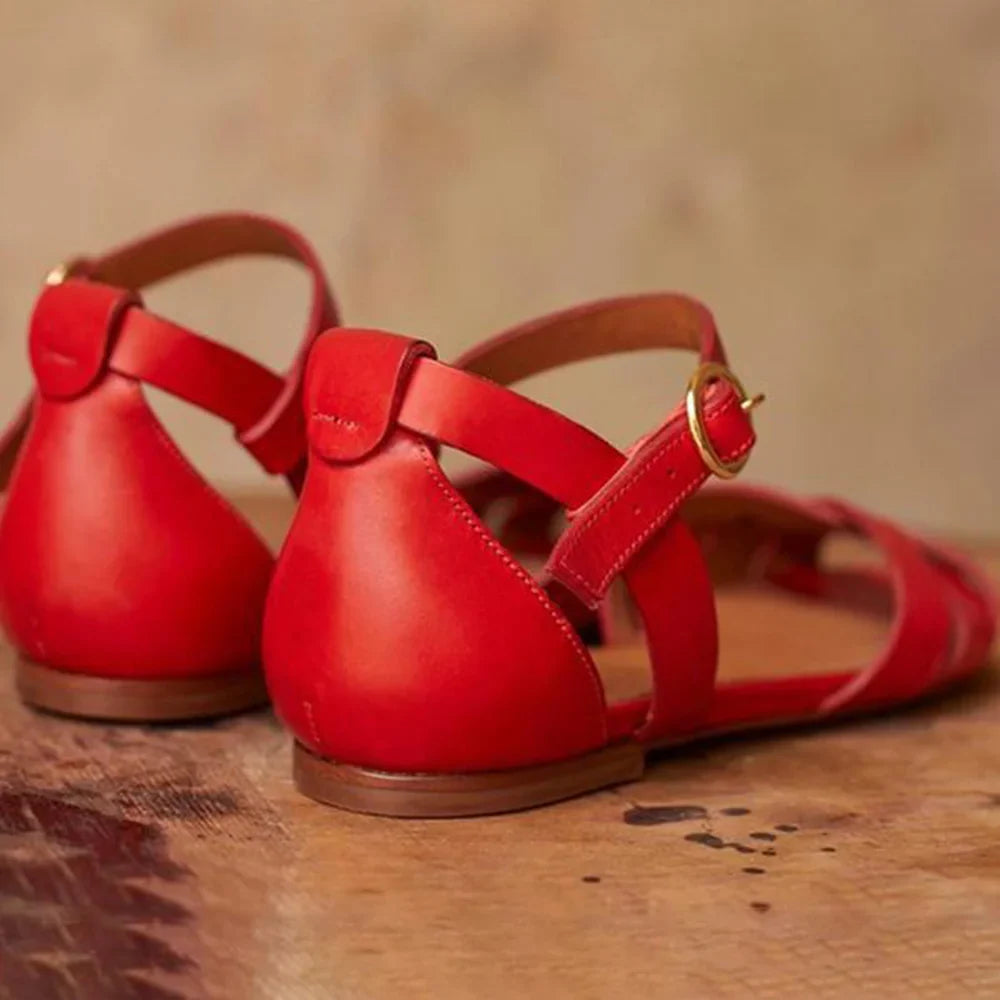 NORTHLINE STUDIO | STRAPPY FLAT SANDALS