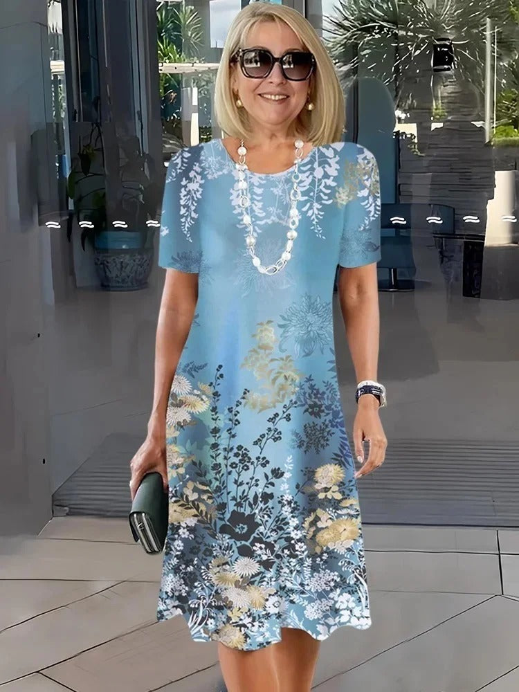 CATHERINE | RELAXED FLORAL SHIFT DRESS