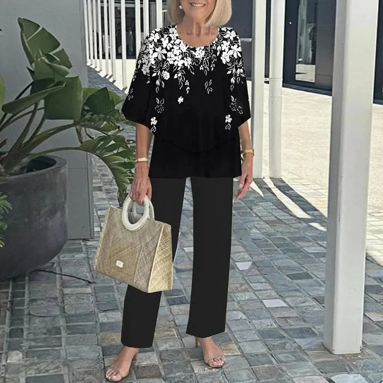 Lydia™ | Trendy Printed Two-Piece Set