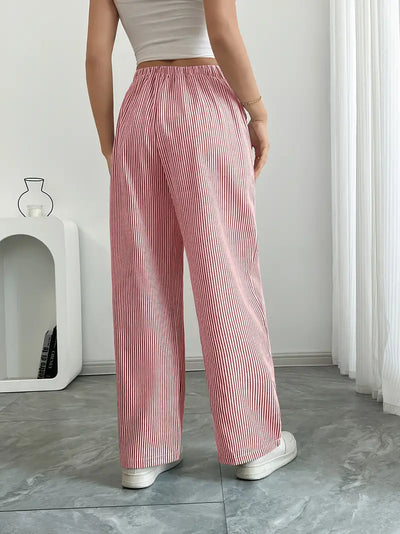 Alina™ | Elegant Striped Pants with Pockets
