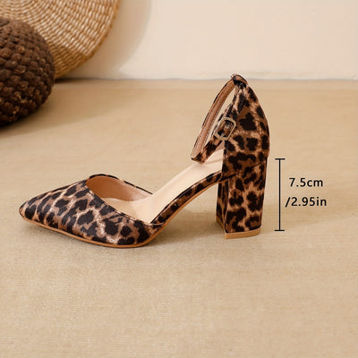 Sabrina – Leopard Chic Block Heels