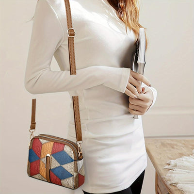 Luna | Mini Crossbody Bag in Patchwork Design