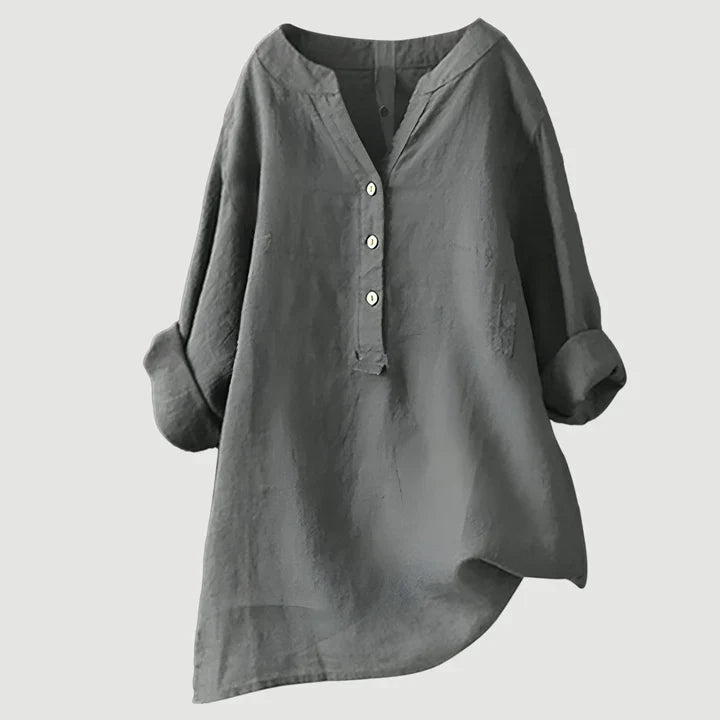 ANNELISE | BREEZY BUTTON-FRONT SHIRT