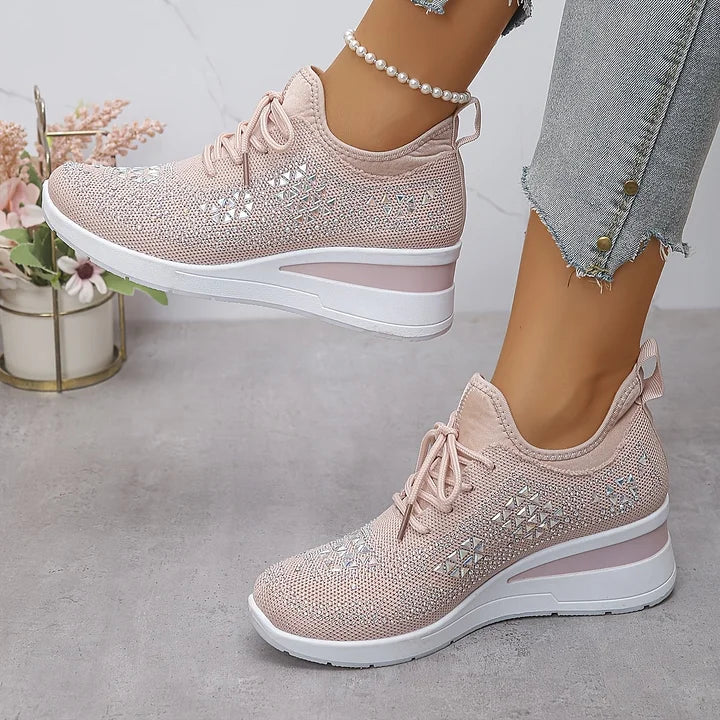 Hannah | Orthopedic Sneakers with Sparkling Rhinestones