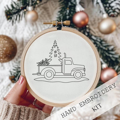 FrostVale™ Embroidery Kit — Transform Quiet Moments into Heartwarming Holiday Magic