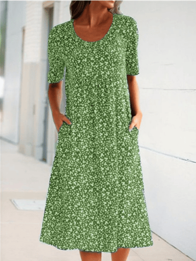 Alisha™ | Round Neck Floral Dress