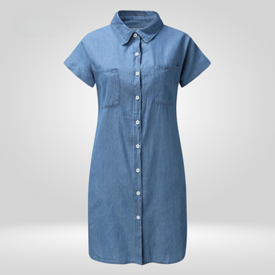 Avencea - Denim Dress - Effortless Denim Shift Elegance