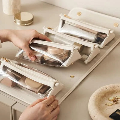 VivaLuxe™ 4-in-1 Cosmetic Bag — Seamless Style and Effortless Organization Wherever You Go