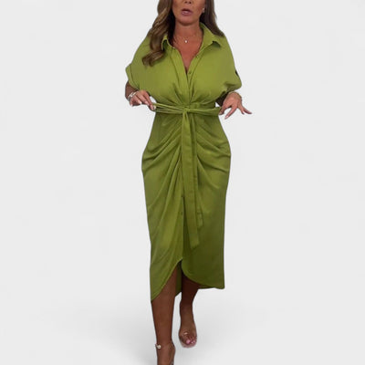 NICOLE | TIE-FRONT SHIRT DRESS