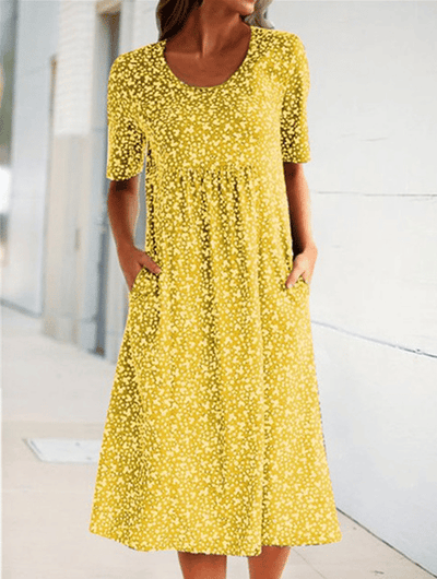 Alisha™ | Round Neck Floral Dress