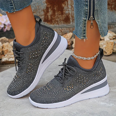 Hannah | Orthopedic Sneakers with Sparkling Rhinestones