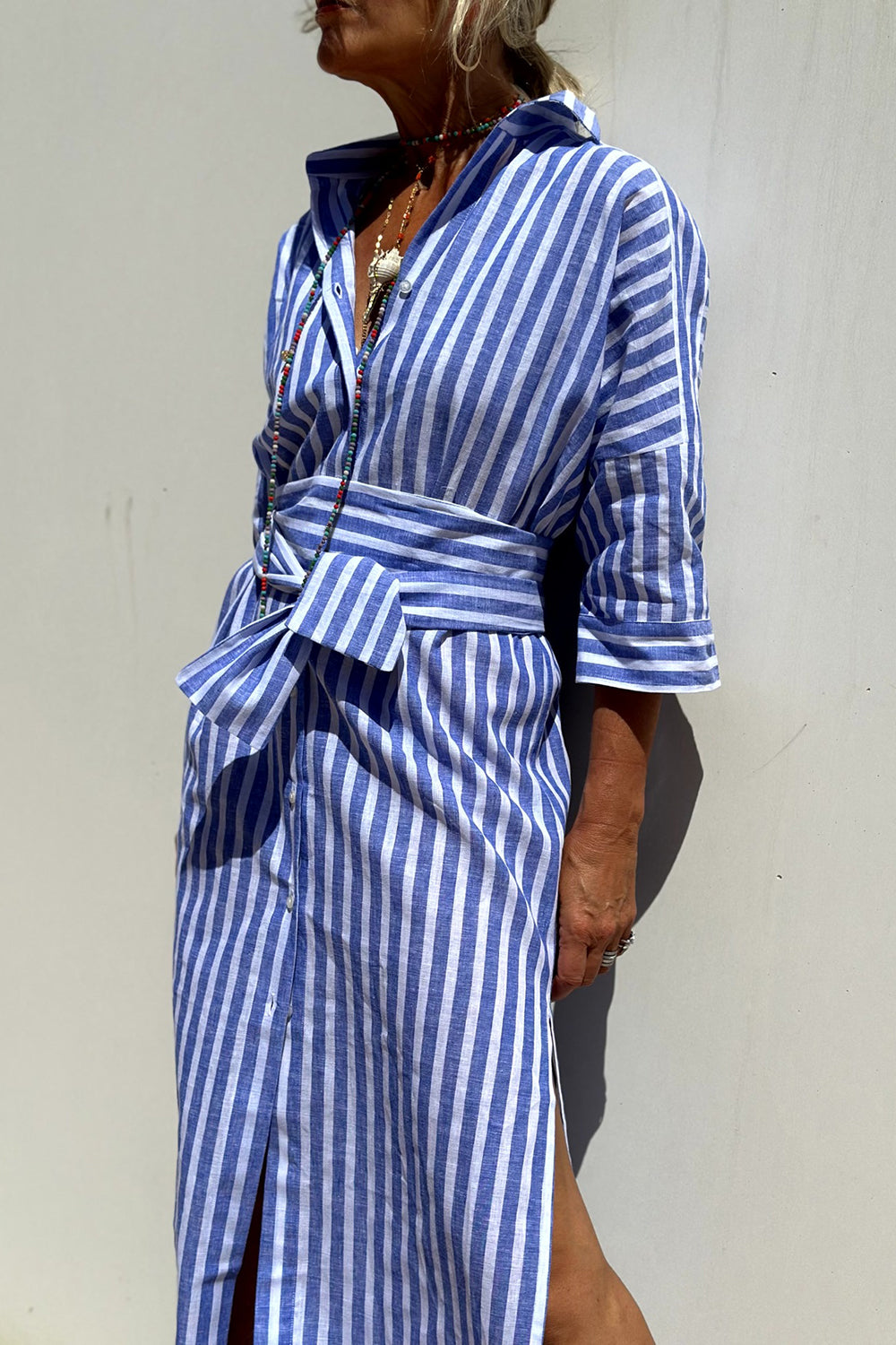 LUCY | RELAXED STRIPED SHIRT DRESS