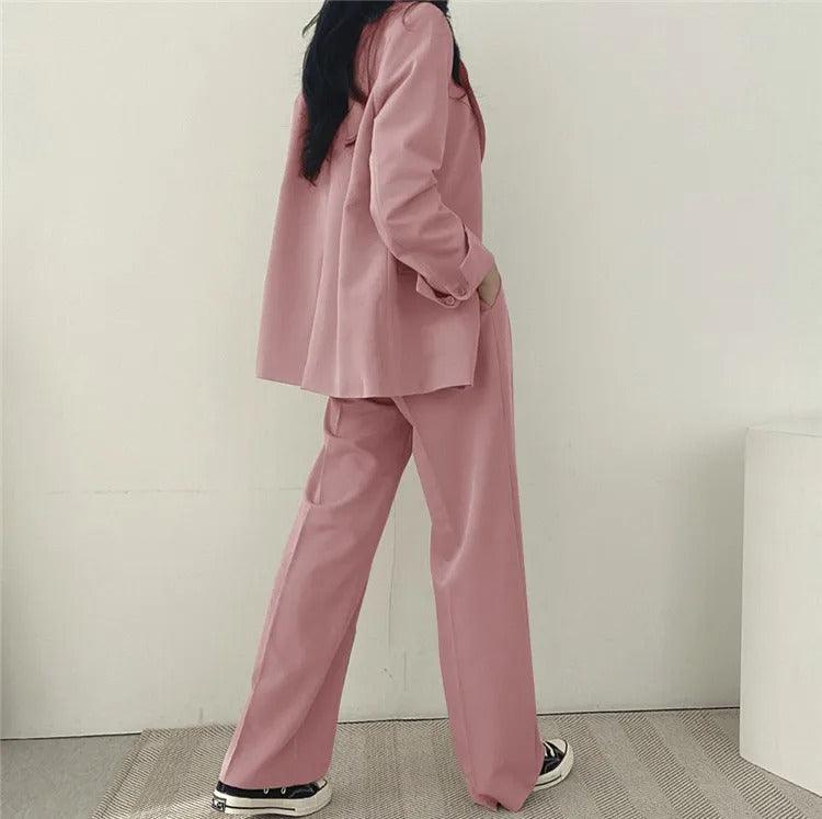 Hailey | Women’s Tailored Suit Set with Long Blazer