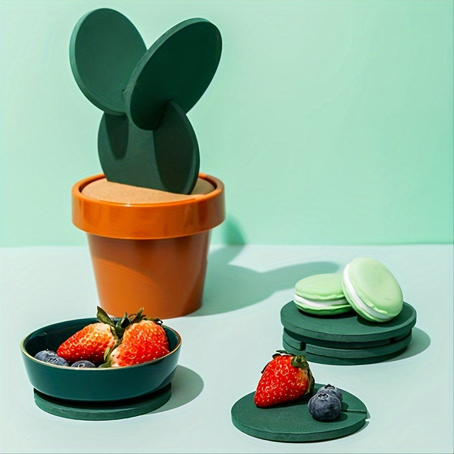 Cactus Coaster Plant Set