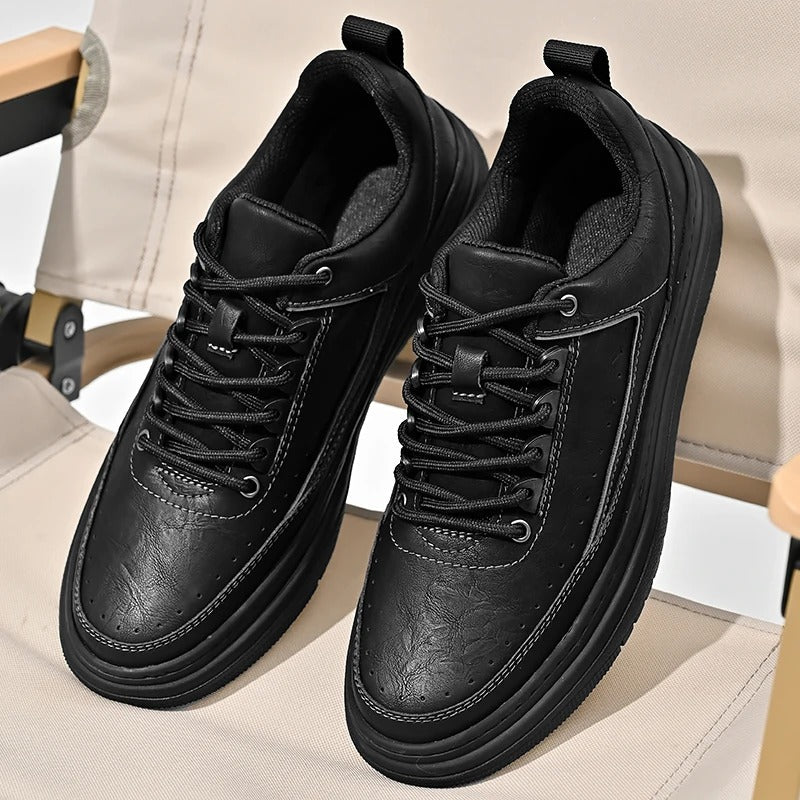 Agostino Carracci Genuine Leather Sneakers