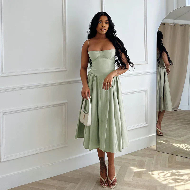 Avencea | A-Line Midi Dress