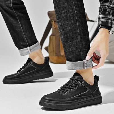 Agostino Carracci Genuine Leather Sneakers