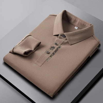 Barcciano Premium Silk Long Sleeve Polo