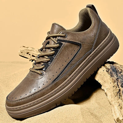 Agostino Carracci Genuine Leather Sneakers