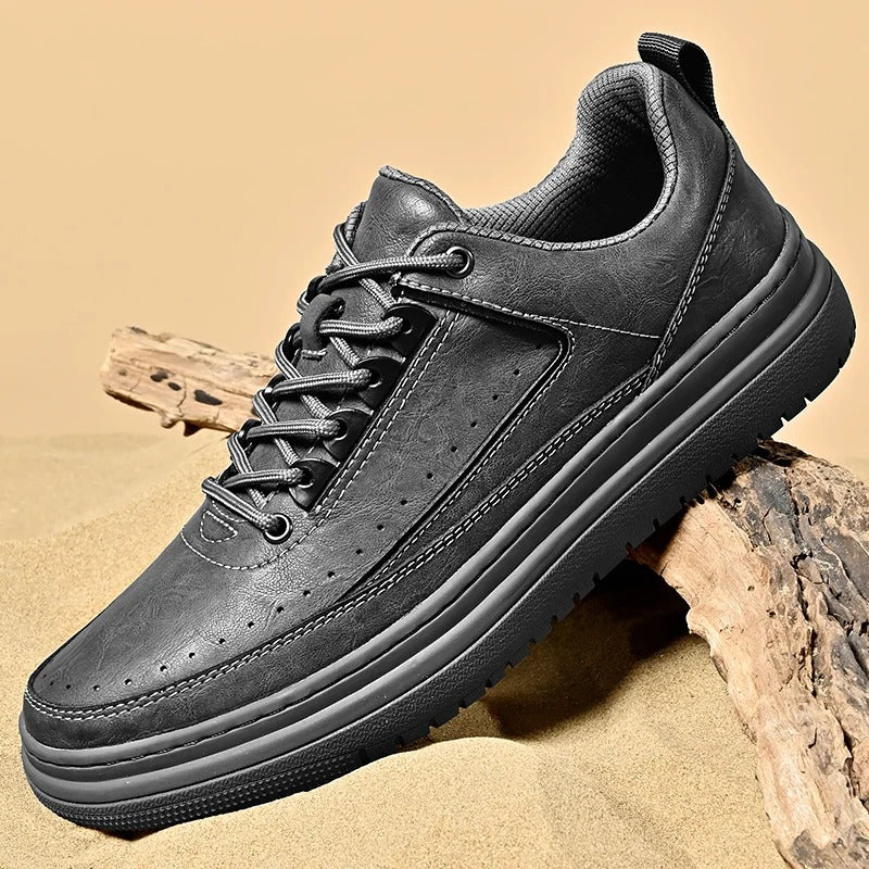 Agostino Carracci Genuine Leather Sneakers