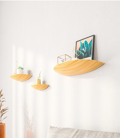 Vinthentic Semicircle Wood Wall Shelves