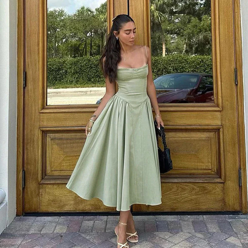 Avencea | A-Line Midi Dress