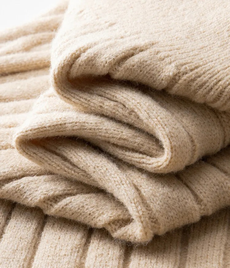 Livio Agresti Premium Half-Zip Alpaca Sweater