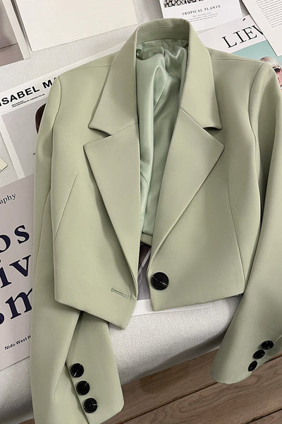 NORTHLINE STUDIO | ARIA CROPPED BUTTON BLAZER