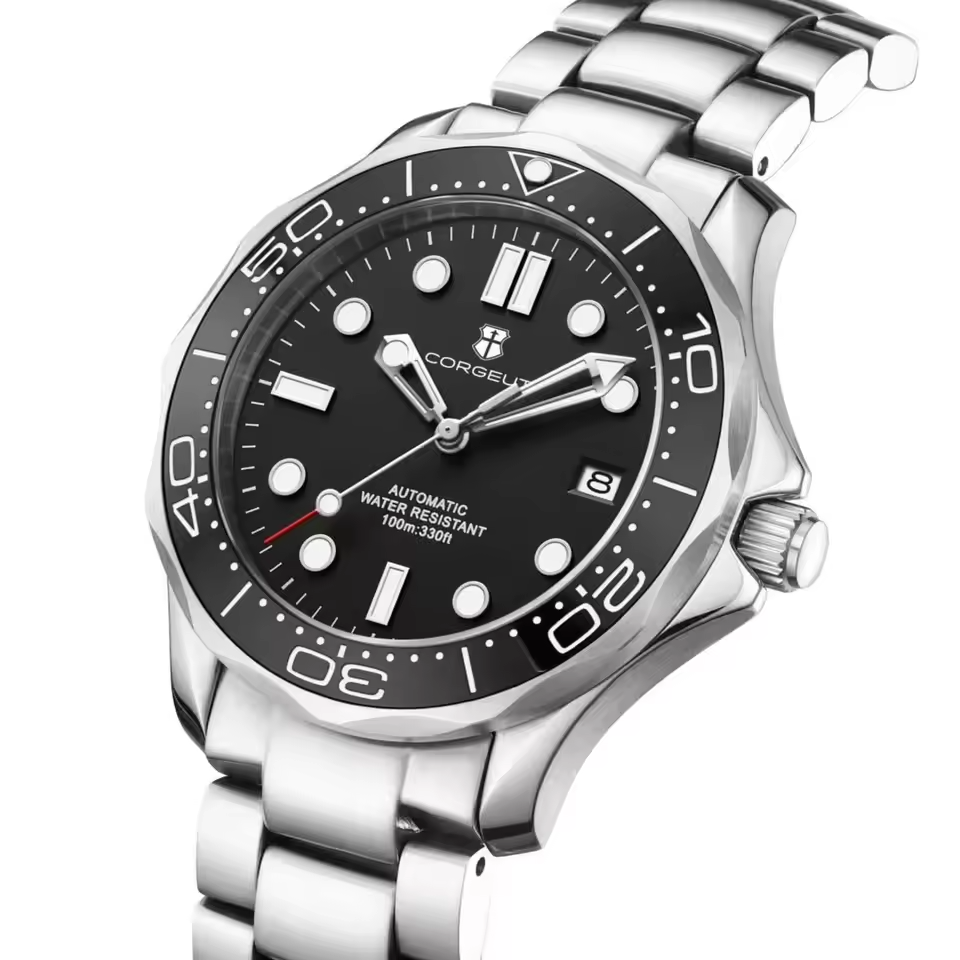 Casual Versatile Silver Mechanical Watch