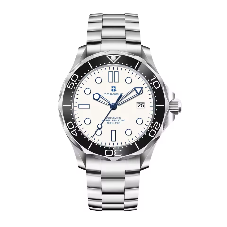 Casual Versatile Silver Mechanical Watch