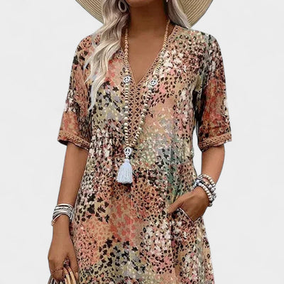 EILEEN | BREEZY PRINTED MIDI DRESS