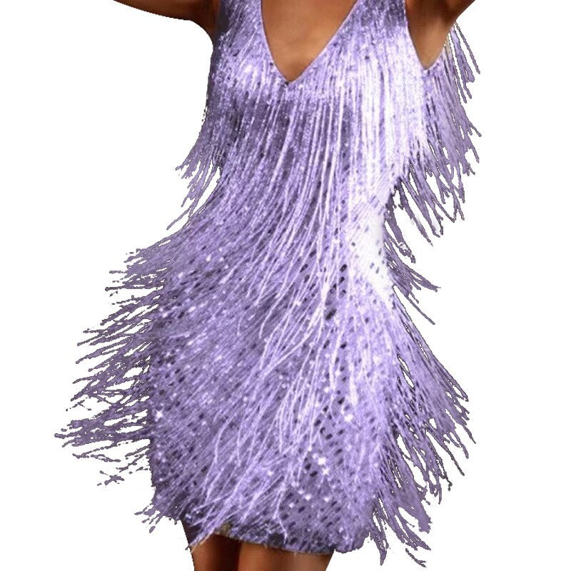 Avencea - Sparkling Tassel Dress