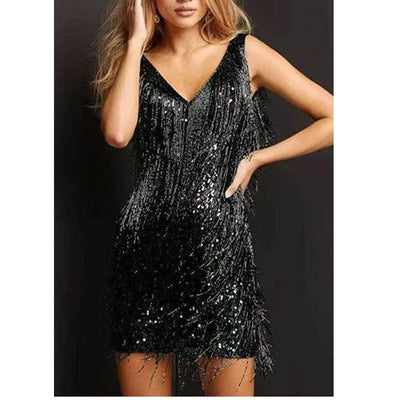 Avencea - Sparkling Tassel Dress