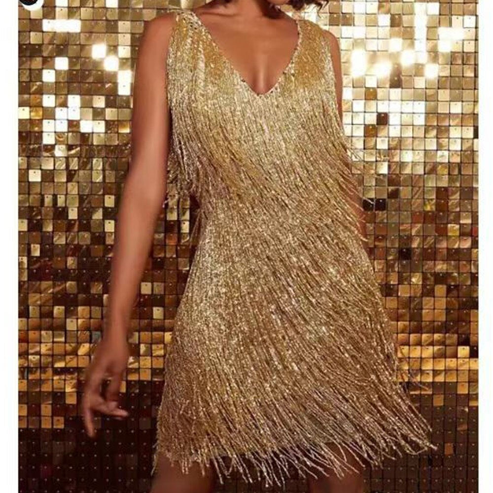 Avencea - Sparkling Tassel Dress