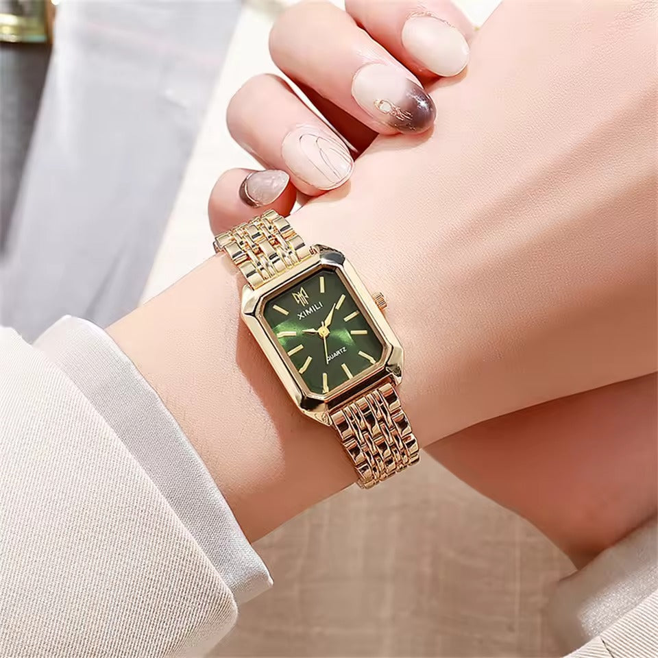 Classic Gold Square Quartz Watch